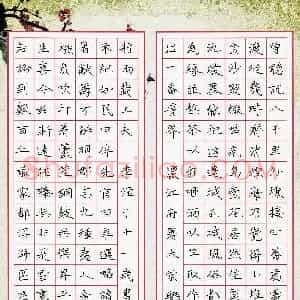 李滢子(少儿组 11岁 金奖)硬笔书法大赛 获奖作品图片欣赏