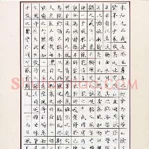 胡锦浩(少儿组 17岁 金奖)硬笔书法大赛 获奖作品图片欣赏
