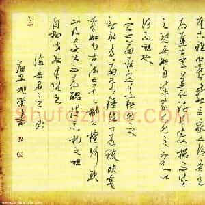 姚旭荣 硬笔草书作品《海岳名言二则》图片欣赏