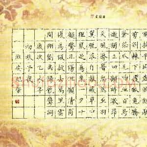 姚旭荣 硬笔楷书作品《刘禹锡笼鹰词》图片欣赏