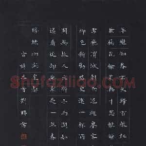 刘兴 硬笔楷书作品《古诗三首》图片欣赏