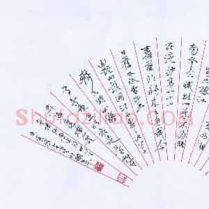 萧望明 硬笔行草作品《唐宋诗》图片欣赏