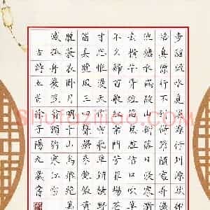 徐子阳(少儿组 9岁 金奖)硬笔书法大赛 获奖作品图片欣赏