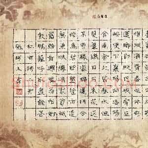 张阿五 硬笔隶书作品《杜甫诗二首》图片欣赏