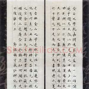 硬笔楷书作品《节录杨守敬评碑记序》图片欣赏