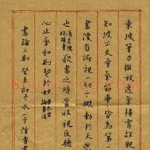 徐勇 硬笔楷书作品《书论二则》图片欣赏