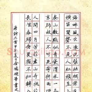 金桥(成人组)硬笔书法大赛 入围作品选登图片欣赏