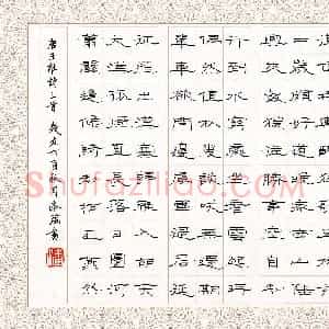 潘洛瑶(少儿组 16岁 金奖)硬笔书法大赛 获奖作品图片欣赏