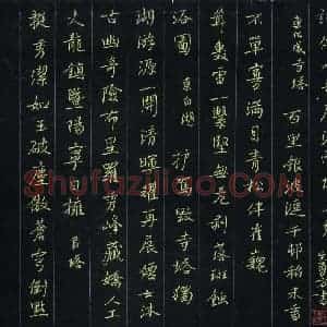 朱勇方 硬笔楷书作品《诗四首》图片欣赏