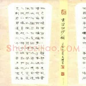 倪志辉 硬笔隶书作品《毛泽东词沁园春长沙》图片欣赏
