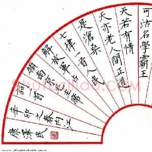 康泽民 硬笔楷书作品《毛主席词一首》图片欣赏