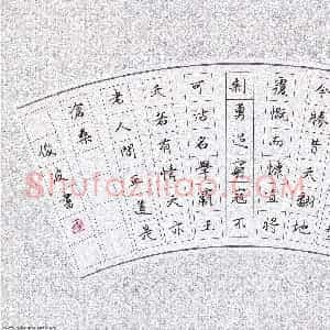 隋俊波 硬笔楷书作品《毛泽东诗一首》图片欣赏