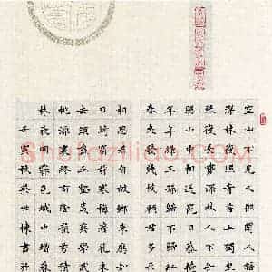 吴世栋(楷书 优秀奖)硬笔书法大赛 获奖作品图片欣赏
