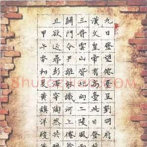 黄镇洋 硬笔楷书作品《崔曙诗》图片欣赏