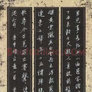 刘东红 硬笔行书作品《李颀古意一首》图片欣赏