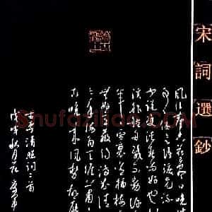 花爱军 硬笔草书作品《李清照词二首》图片欣赏