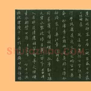 朱勇方 硬笔作品《单越明绍兴胜迹诗四首》图片欣赏
