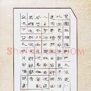 宋雅菲(少儿组 8岁 银奖)硬笔书法大赛 获奖作品图片欣赏
