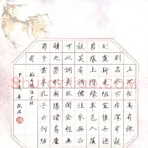 张毅君(成人组)硬笔书法大赛 入围作品选登图片欣赏