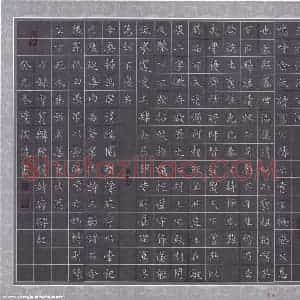 隋俊波 硬笔楷书作品《曹宝麟陈瑸诗廊碑记》图片欣赏