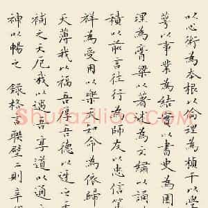 陈云石 硬笔楷书作品《格言联壁二则》图片欣赏