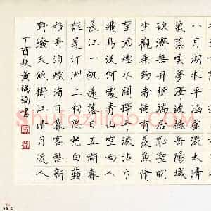 黄瑀涵(少儿组 13岁 银奖)硬笔书法大赛 获奖作品图片欣赏