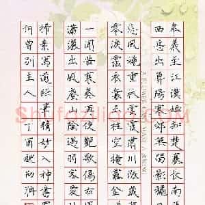 魏劭聃(少儿组 13岁 银奖)硬笔书法大赛 获奖作品图片欣赏