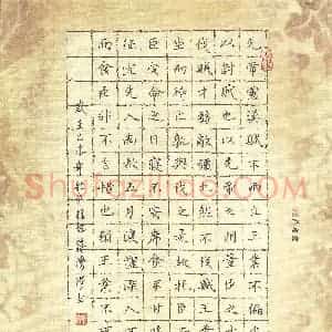 蒋湾湾 硬笔楷书作品《后出师表节录》图片欣赏