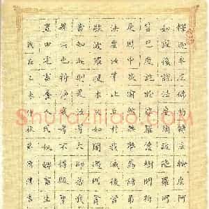 蒋湾湾 硬笔楷书作品《佛遗教经节录》图片欣赏