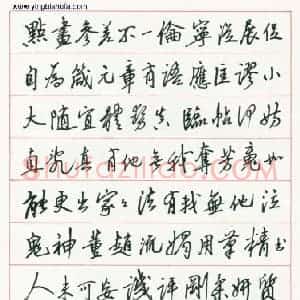 骆恒光 硬笔行书作品《旧作论书绝句三首》图片欣赏