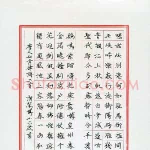 胡闻博(少儿组 12岁 银奖)硬笔书法大赛 获奖作品图片欣赏