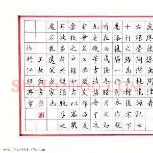 王柏勋 硬笔楷书作品《桃花源记》图片欣赏