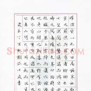 谢涵(少儿组 10岁 银奖)硬笔书法大赛 获奖作品图片欣赏