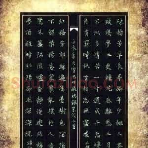 赖敬槐 硬笔楷书作品《词二首》图片欣赏