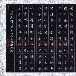 赖敬槐 硬笔楷书作品《朱淑真词三首》图片欣赏