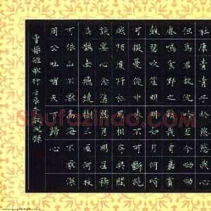 赖敬槐 硬笔楷书作品《曹操诗短歌行》图片欣赏