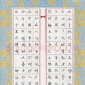 柳佳序(少儿组 10岁 银奖)硬笔书法大赛 获奖作品图片欣赏