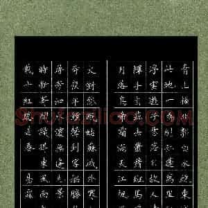 杨易霖(少儿组 11岁 银奖)硬笔书法大赛 获奖作品图片欣赏
