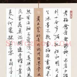 潘永锋 硬笔行书作品《诗三首》图片欣赏