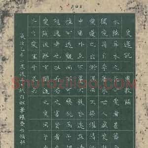 赖敬槐 硬笔楷书作品《周敦颐爱莲说》图片欣赏
