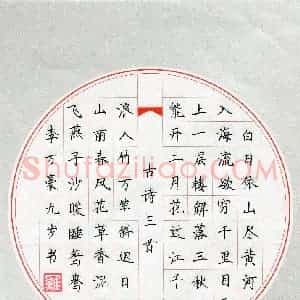 李万豪(少儿组 9岁)硬笔书法大赛 入围作品选登图片欣赏