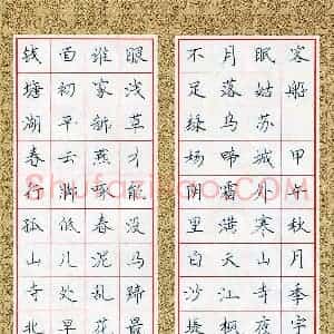 季宇辰(少儿组 10岁)硬笔书法大赛 入围作品选登图片欣赏