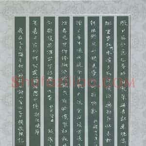 赖敬槐 硬笔楷书作品《毛泽东词二首》图片欣赏