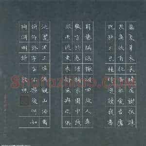 赖敬槐 硬笔楷书作品《陶渊明诗》图片欣赏