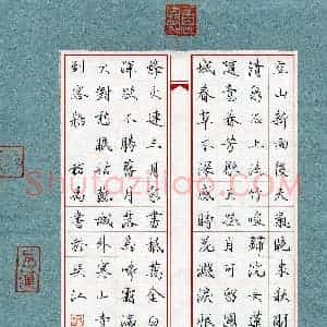 嵇禹(少儿组 13岁)硬笔书法大赛 入围作品选登图片欣赏