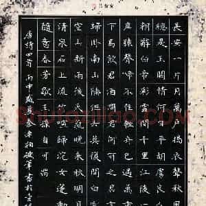 秦连柏 硬笔楷书作品《唐诗四首》图片欣赏