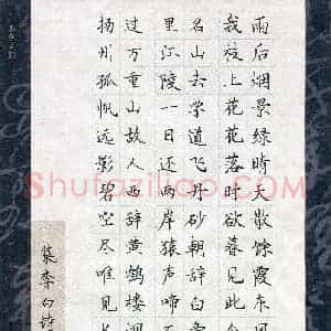 魏子涵(少儿组 12岁)硬笔书法大赛 入围作品选登图片欣赏