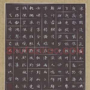 赖敬槐 硬笔楷书作品《柳永词夜半乐》图片欣赏