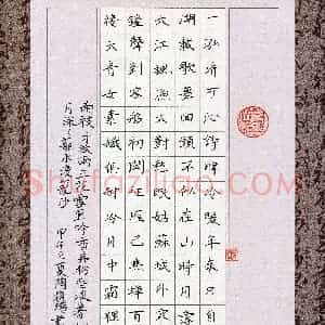 陶桢炀(少儿组 12岁)硬笔书法大赛 入围作品选登图片欣赏