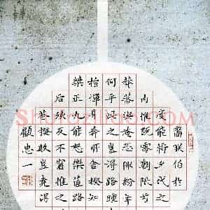 顾忠一(少儿组 13岁 金奖)硬笔书法大赛 获奖作品图片欣赏